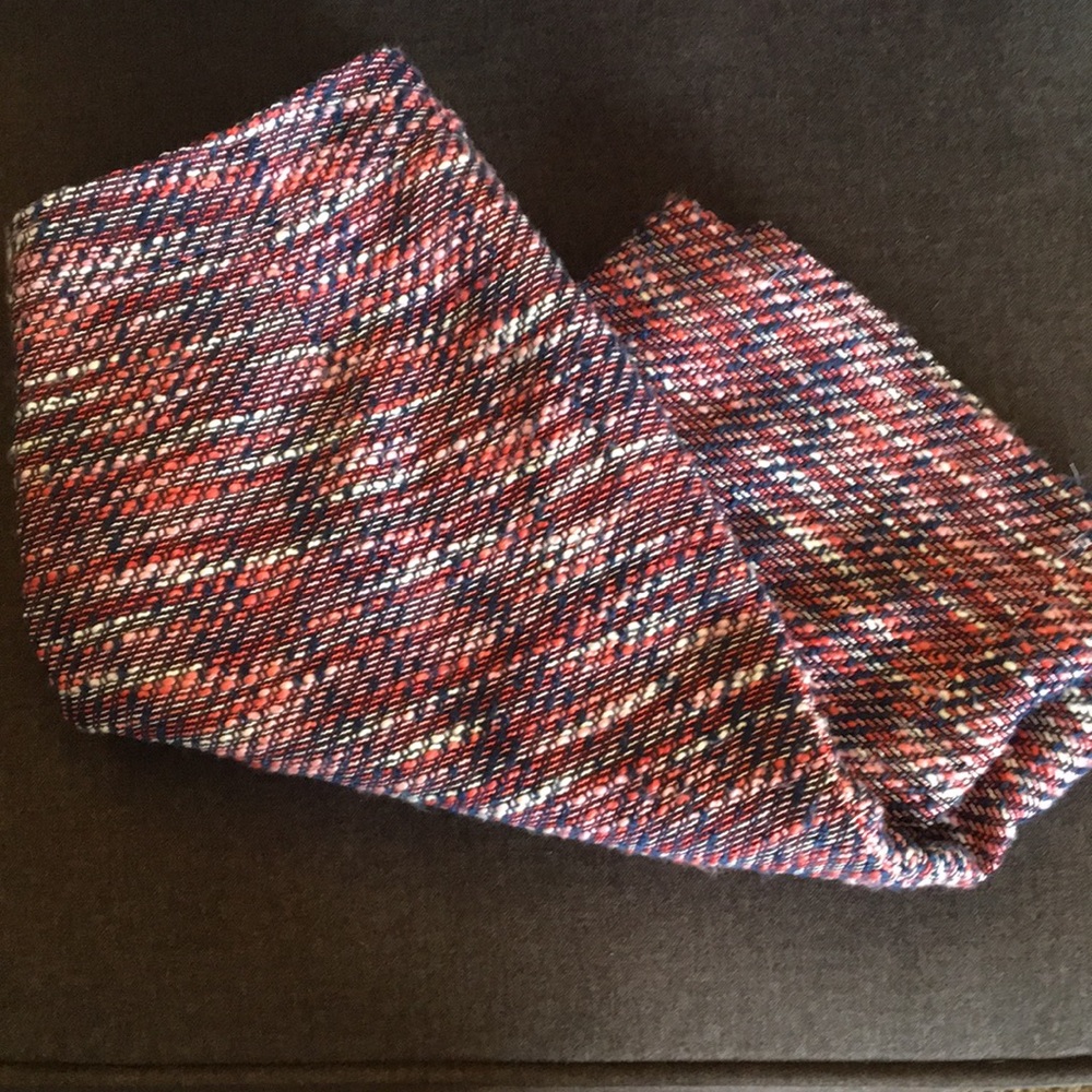 Pink and blue tweed pencil skirt size 10